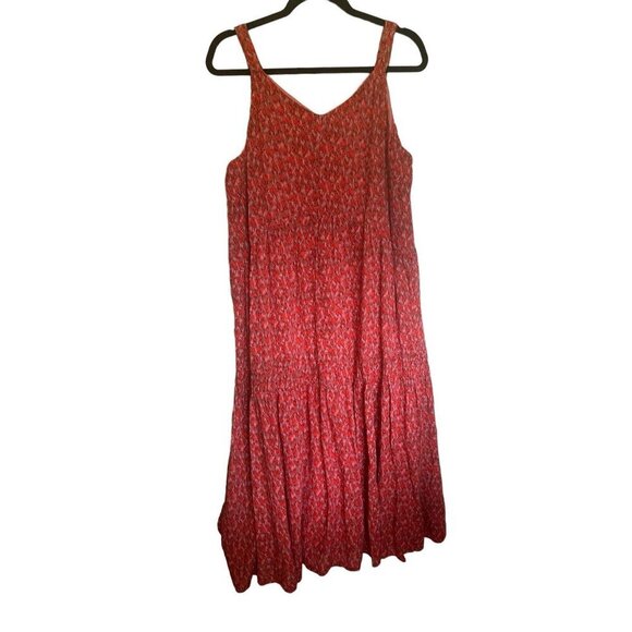 Elegant Red Sleeveless Maxi Dress - Picture 3 of 5